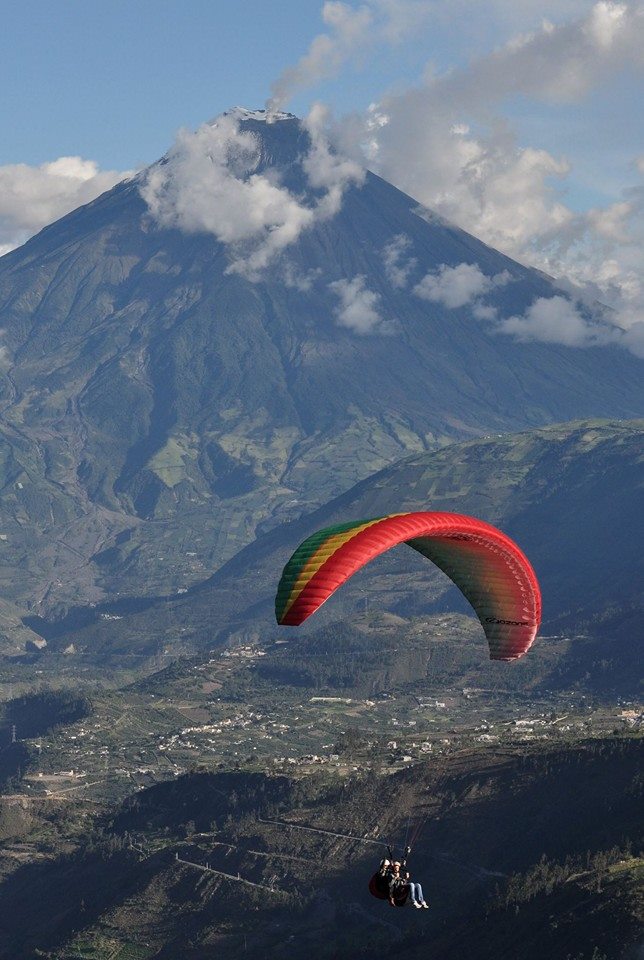 Parapente sur le volcan Tungurahua