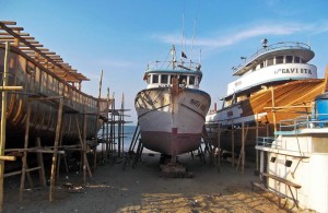 Astilleros del puerto de Manta