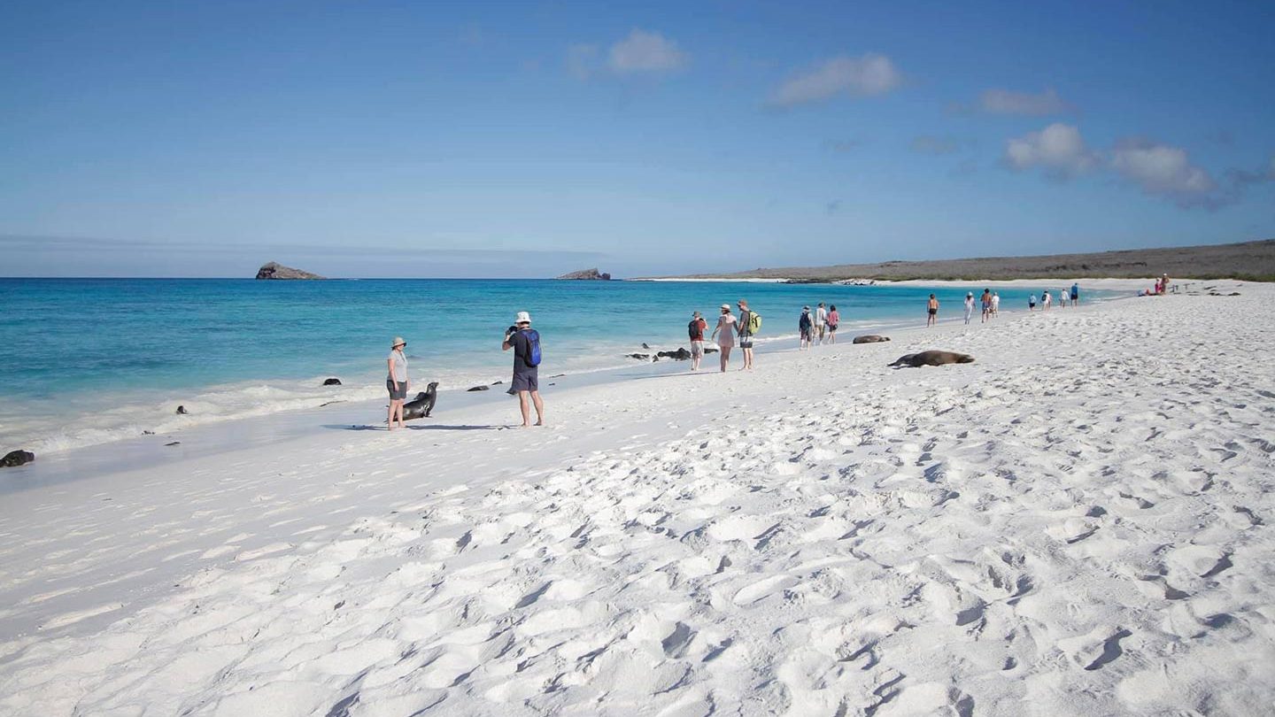 Gardner Bay, plage de sable blanc des Galápagos